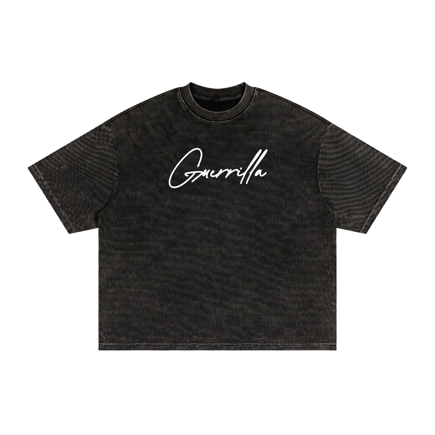 Oversized Waffle Washed Boxy T-Shirt