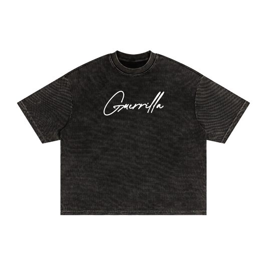 Oversized Waffle Washed Boxy T-Shirt