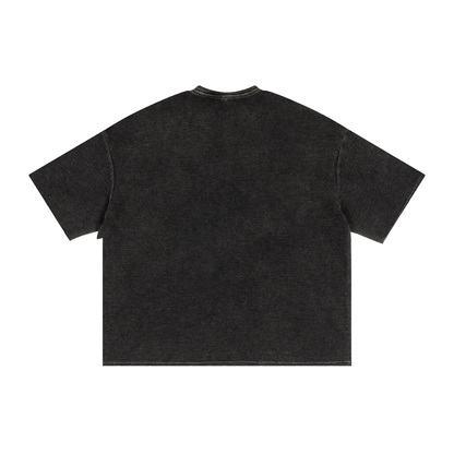 Oversized Waffle Washed Boxy T-Shirt