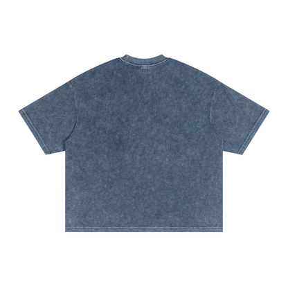 Oversized Waffle Washed Boxy T-Shirt