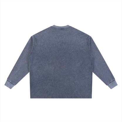 Mineral Wash Waffle Oversized T-Shirt