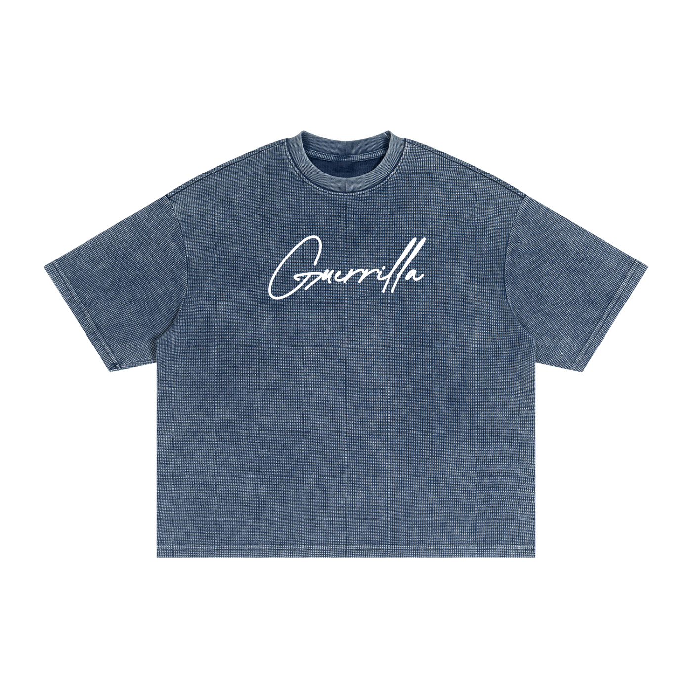 Oversized Waffle Washed Boxy T-Shirt