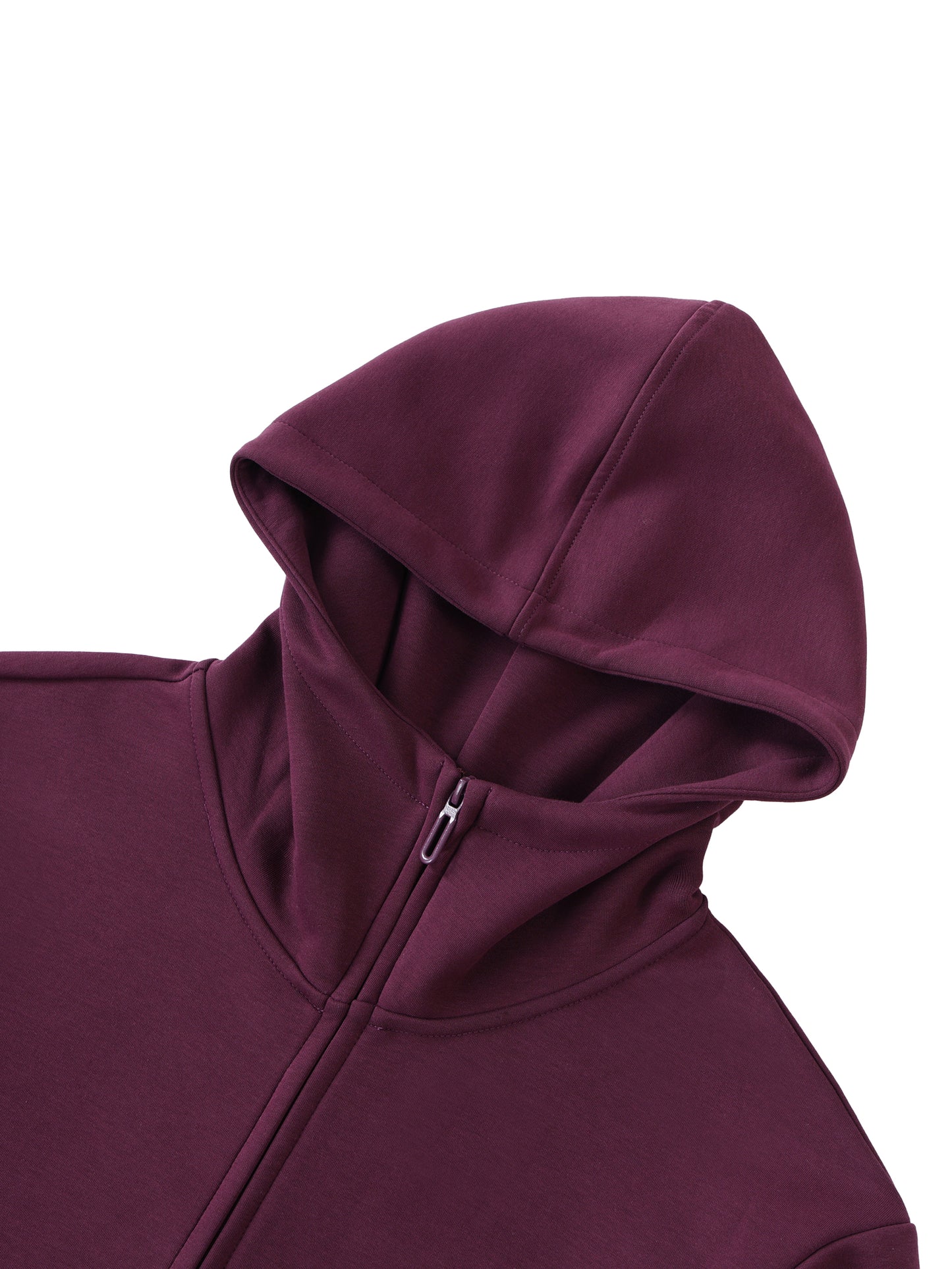 High Neck  Zip-Up Hoodie