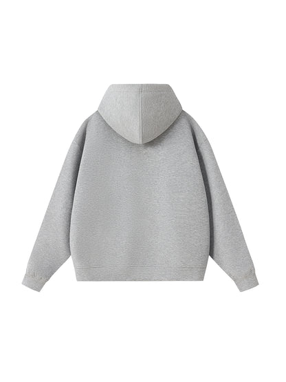 High Neck  Zip-Up Hoodie